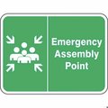 Accuform Safety Sign EMERGENCY ASSEMBLY POINT FRR929RA